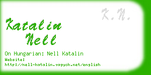 katalin nell business card